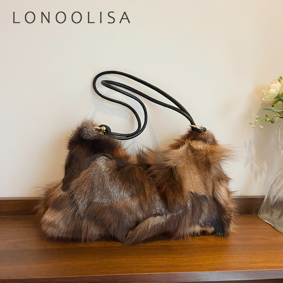 Interior Design Warm - Bolso de hombro de piel de