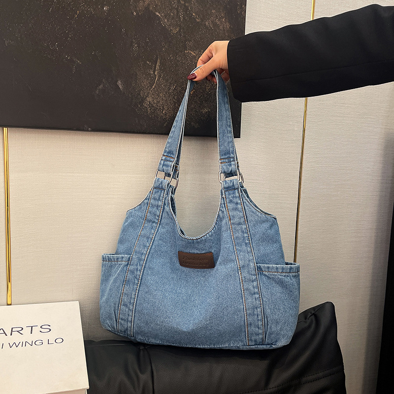 Interior Design Class - Bolso de mano de lona vaquero