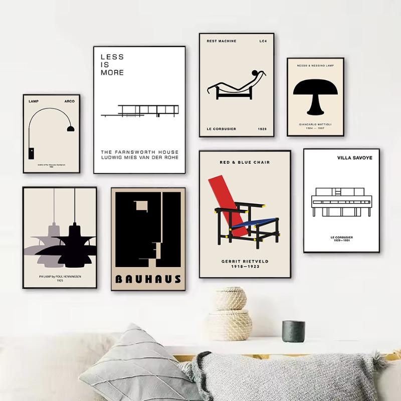 Interior Design Studio - Póster de arquitectura abstracta con diseño