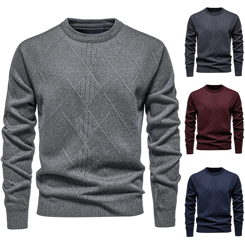 Interior Design Warm - Suéter Cálido y Grueso para Hombre,