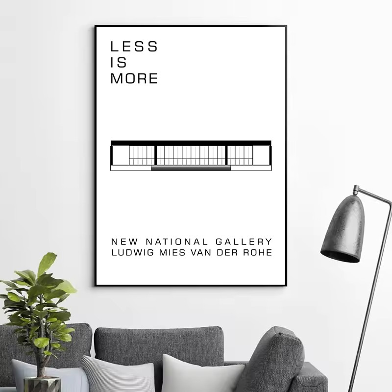 Póster de arquitectura abstrac - Interior Design Studio reseña y precio