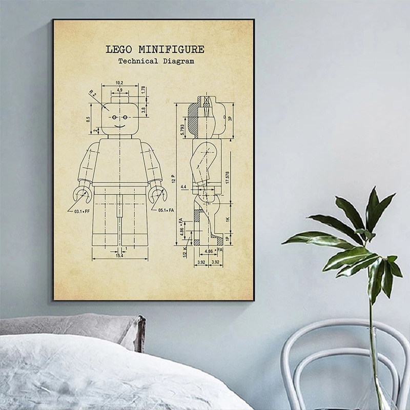 Póster Vintage de patente de L - Interior Design Studio reseña y precio