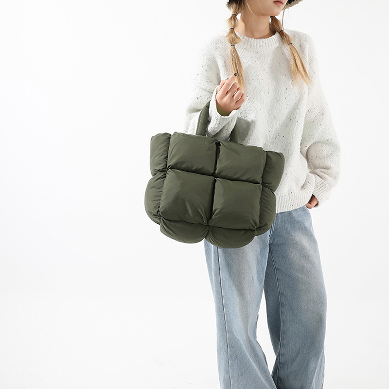 Bolso de mano acolchado suave  - Interior Design Warm reseña y precio