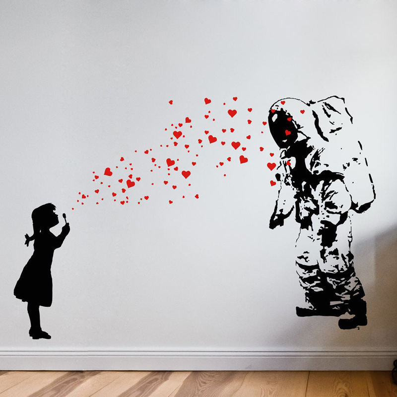 Wall Decal ASTRONAUT & HEART B - Interior Design Studio reseña y precio